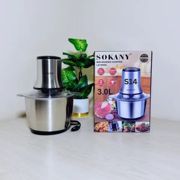 Sokany 3 Liter 6 in 1 Multi-Function Food Chopper, Wonder Chopper
