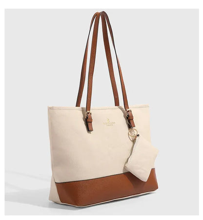 4pcs Combo Women Soft Synthetic Tote Bag (Off White)