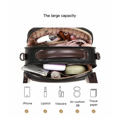 Women Handbag soft small Shoulder bag (Black) IL2