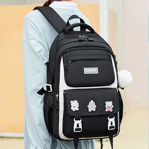 Kids Backpack School Bags  (Black)