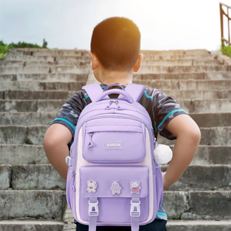 Kids Backpack School Bags (Purple)