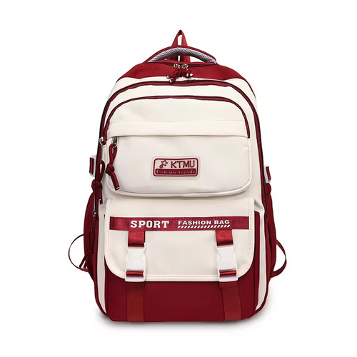 Academy Style Waterproof School Book Bag (Merun) S2