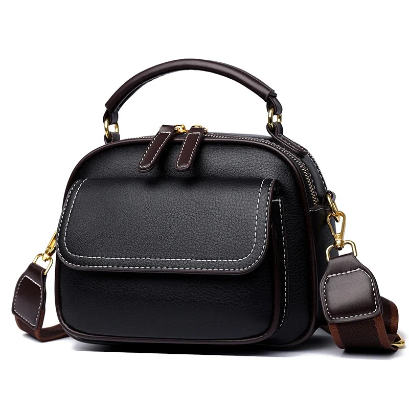 Women Handbag soft small Shoulder bag (Black) IL2
