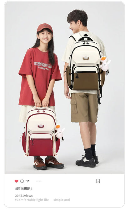 Waterproof with stain-resistant school backpacks (Merun)