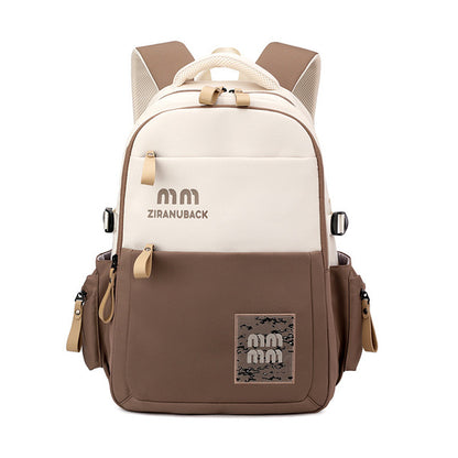 Cute Large School Backpack (khaki ) S4