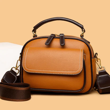 Women Handbag soft small Shoulder bag (Brown) IL2