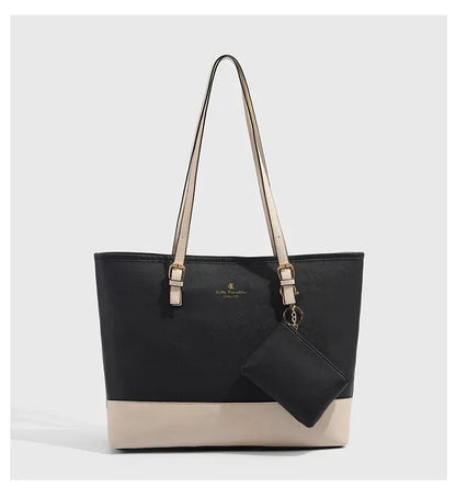 4pcs Combo Women Soft Synthetic Tote Bag (Black)