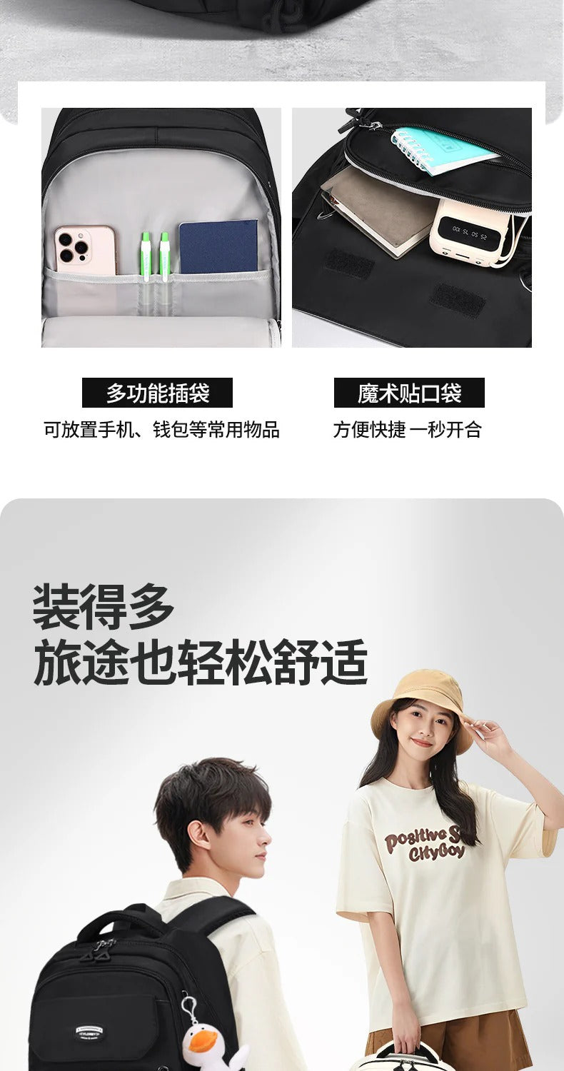 Waterproof with stain-resistant school backpacks (Blue)