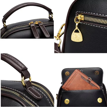 Women Handbag soft small Shoulder bag (Black) IL2